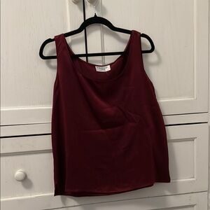 Red Boxy Tank Top